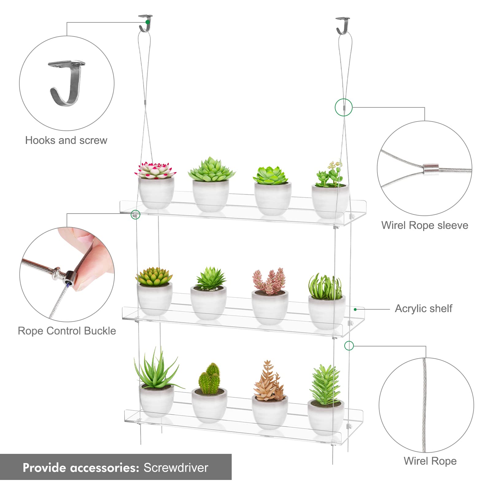 OtNiap middle tier holding propagation trays for easy plant propagation and care