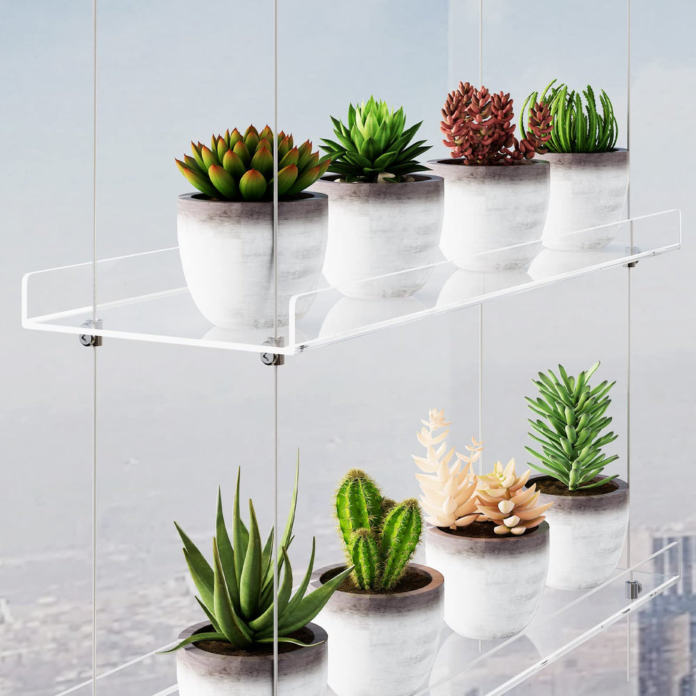 OtNiap top-tier with small pots demonstrating visible foliage and optimal light exposure