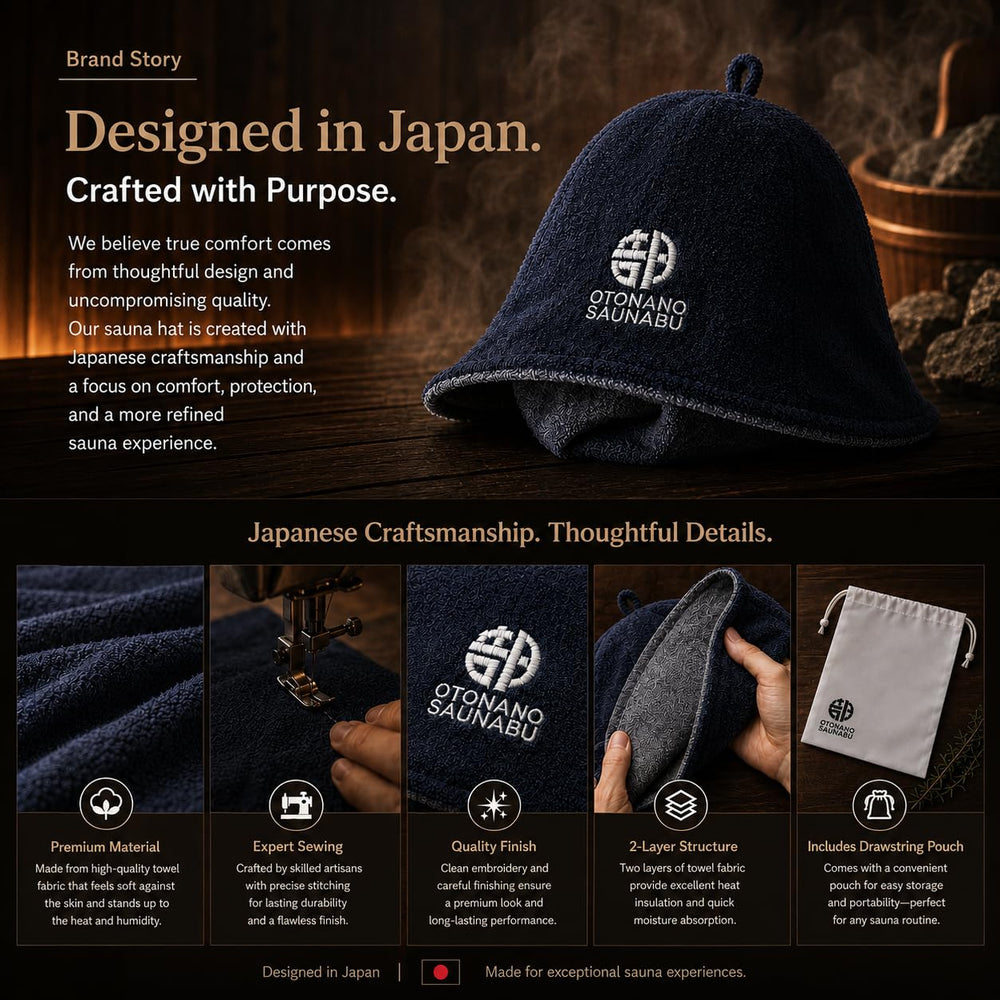 OTONANOSAUNABU care label and wash instructions showing easy maintenance