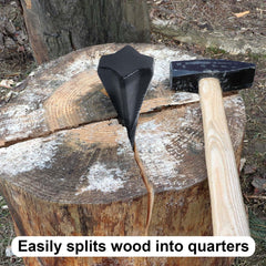 Otoolling side profile of 4 lb diamond wedge highlighting robust steel construction and long life
