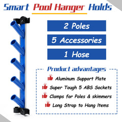Otoolling aluminum pole hanger close-up showing sturdy corrosion-resistant hook