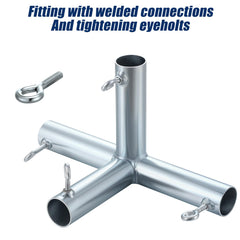 Detail of Otoolling eyebolt tightened in place offering tool-free locking benefit
