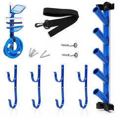 Otoolling assembled set front view showing organized pool tools and quick access