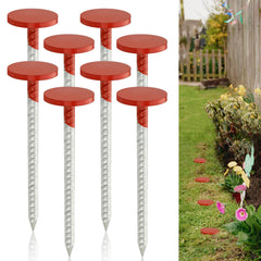 Otoolling 8-pack front view showing orange stakes for easy site identification