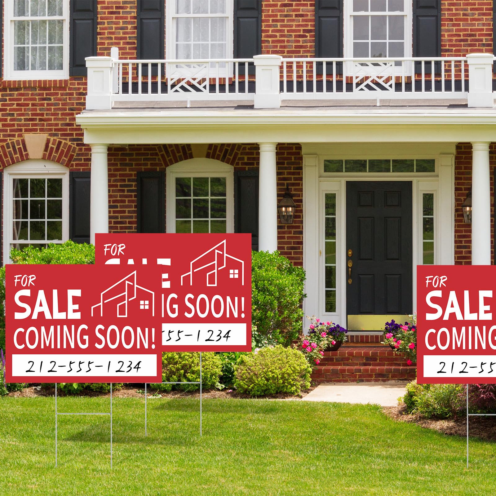 Otoolling sign in an open house yard creating neighborhood interest
