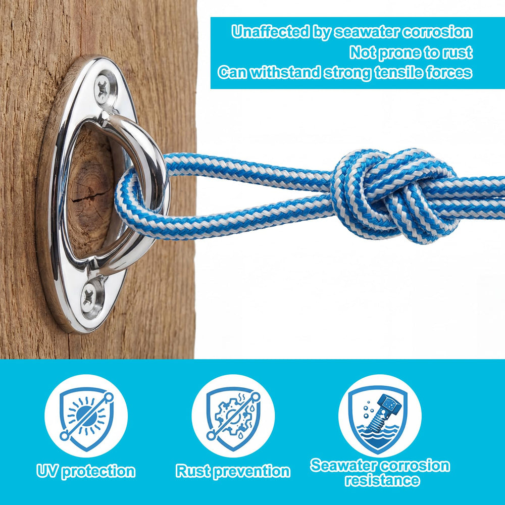 Otoolling mounted on dock with rope illustrating a neat, reliable outdoor anchor point