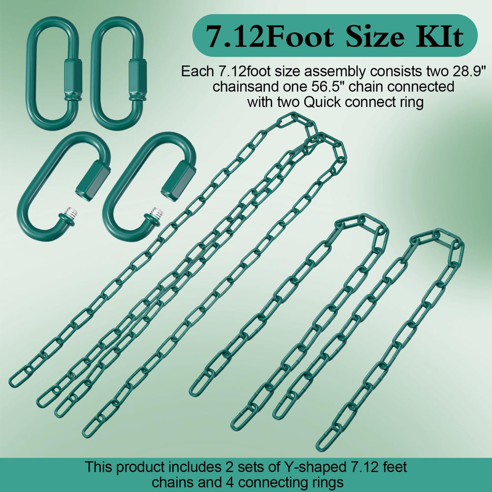 Otoolling quick links and chain ends showing secure connectors