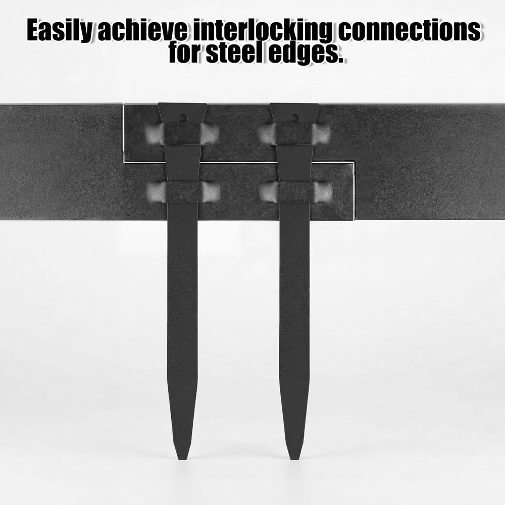 Otoolling stake securing paver edge to prevent shifting and maintain lines