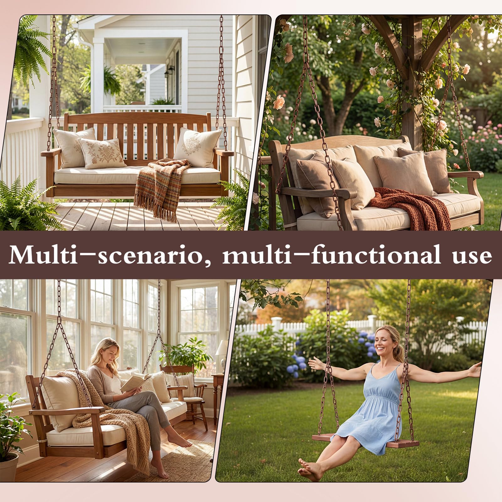 Otoolling polished link texture illustrating burr-free smooth, quiet swinging