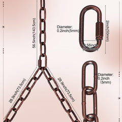 Otoolling close-up of Y-chain assembly demonstrating balanced load support