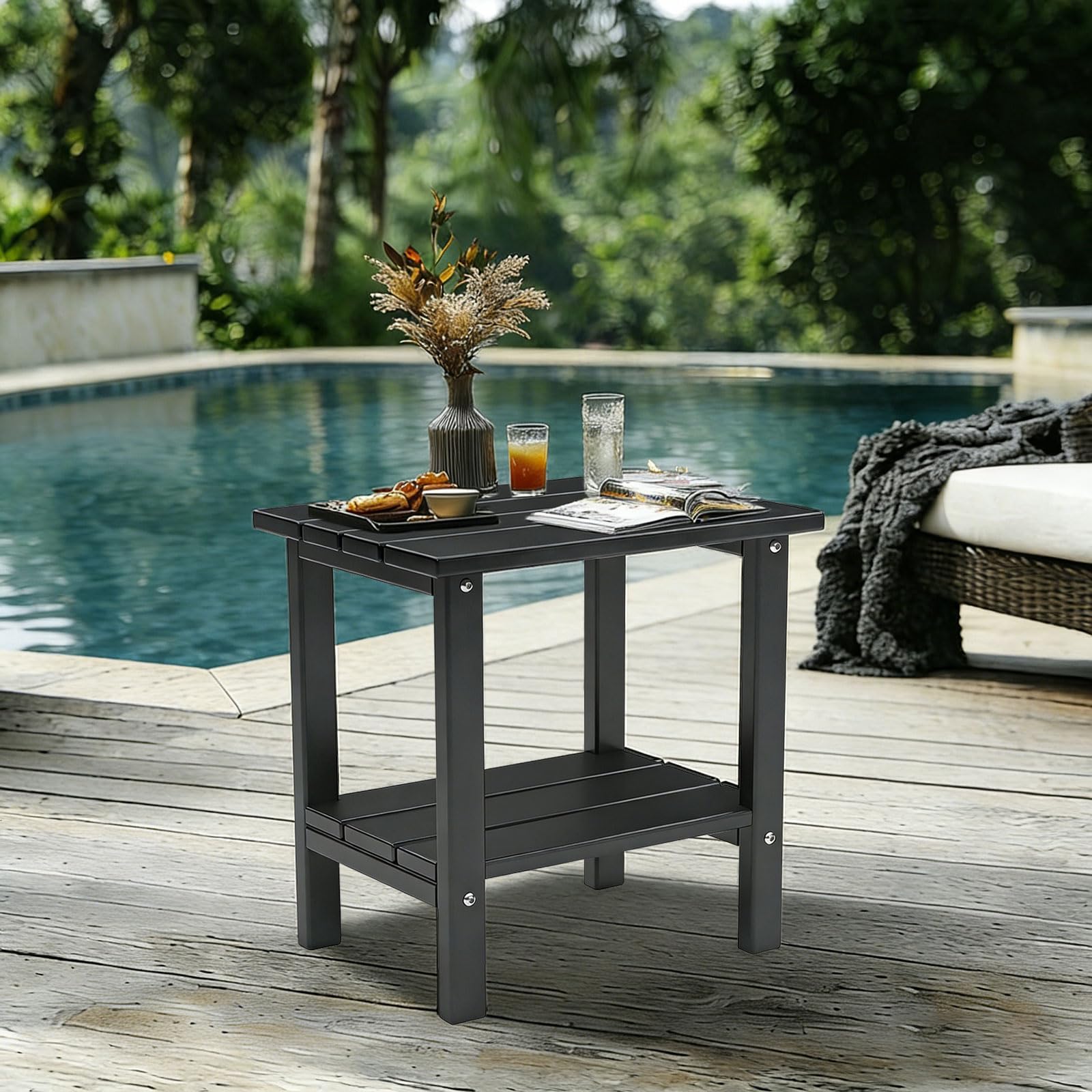 OTSUN size comparison with chair showing scale and compact footprint for small spaces