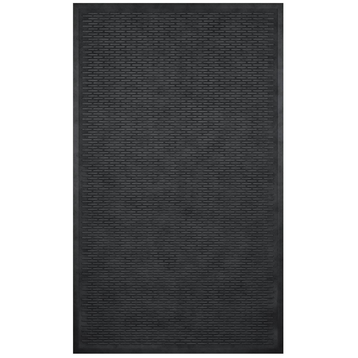 Ottomanson front view mat installed at entry provides reliable outdoor protection