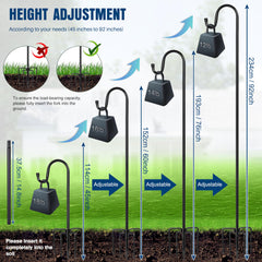ottsuls close-up five-prong base anchored in soil, superior ground grip