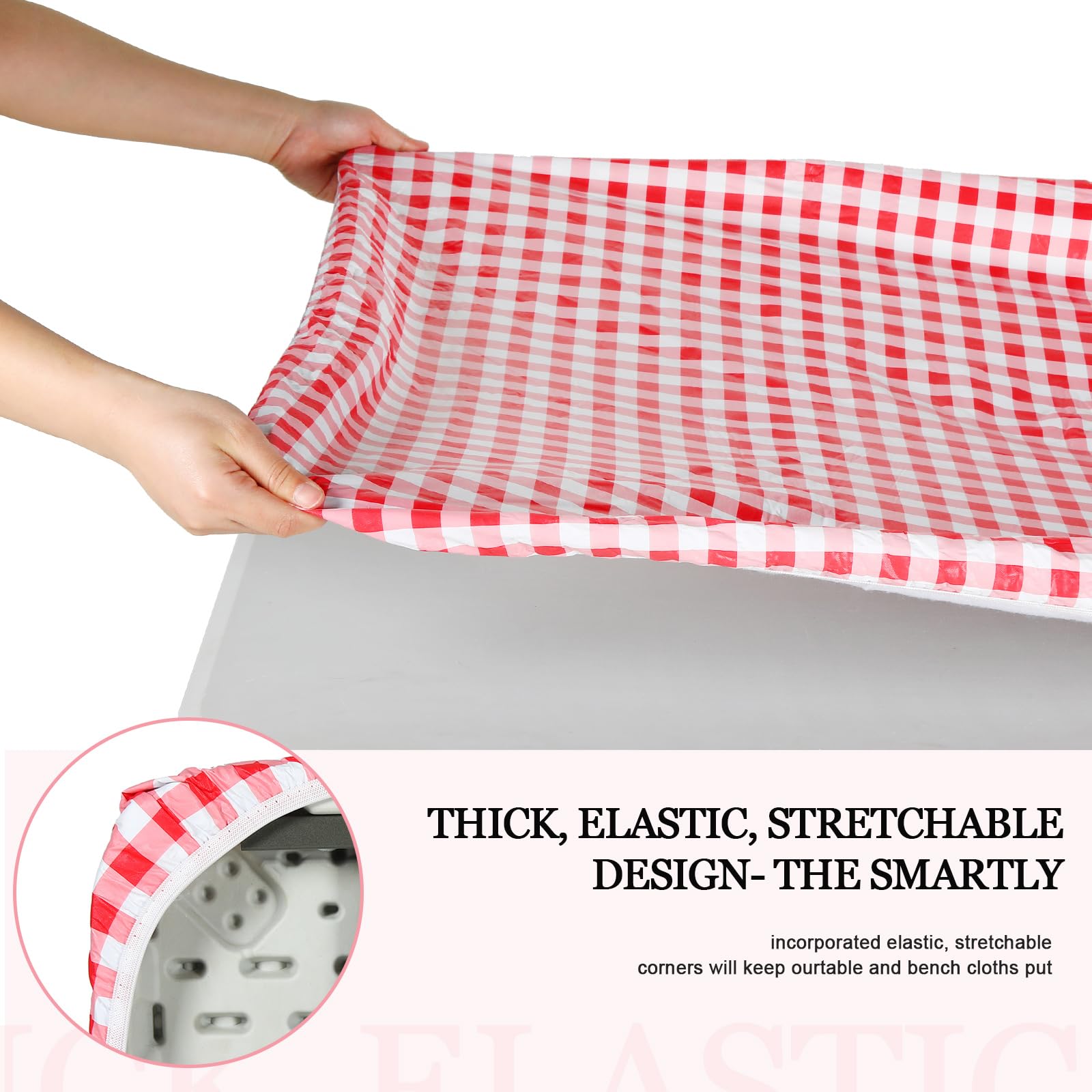 Oudain covers folded and stacked for portable storage convenience