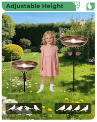 OUISJYER bird bath placed in garden offering natural attraction for wild birds