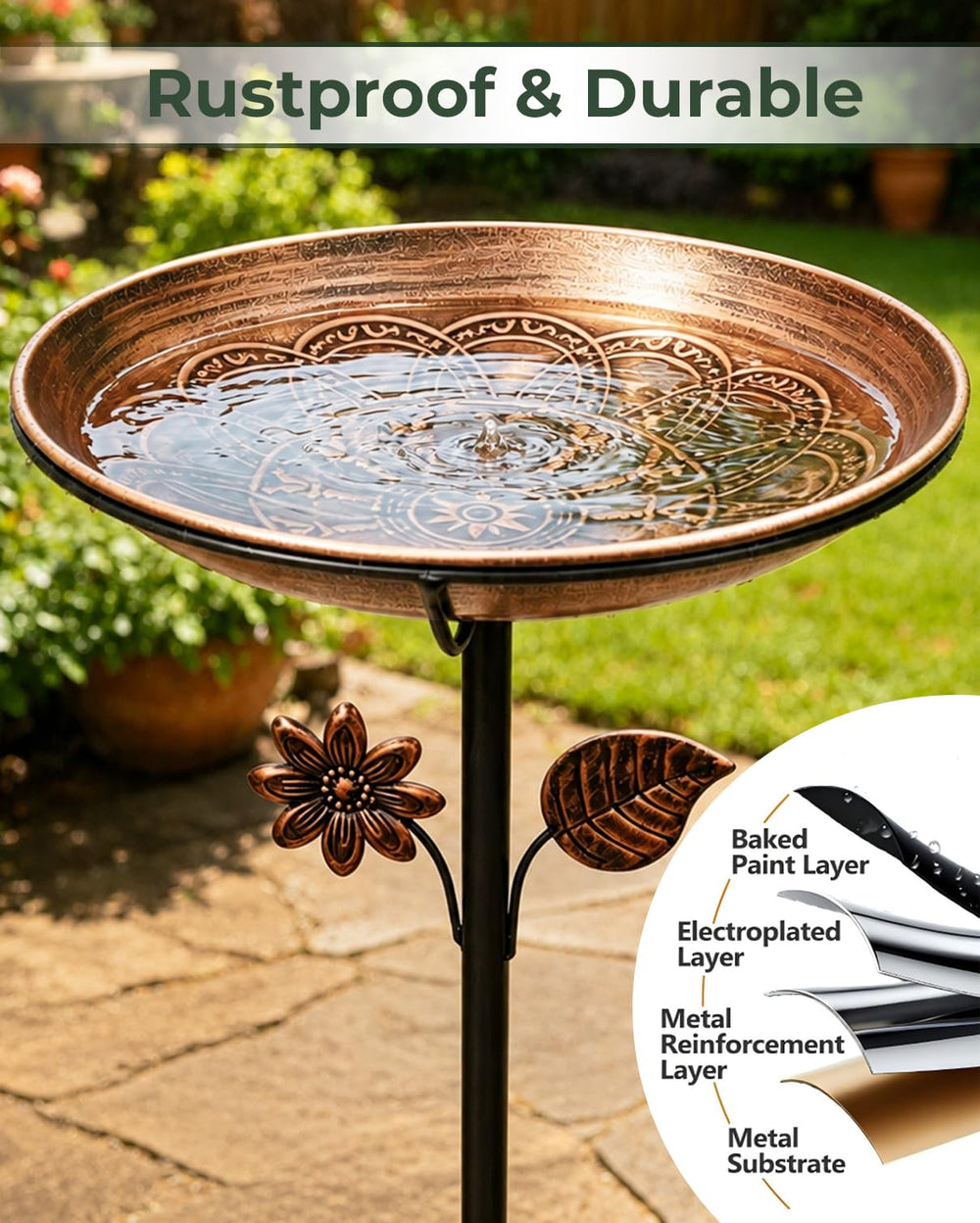 OUISJYER removable bowl lifted for easy cleaning and quick refill