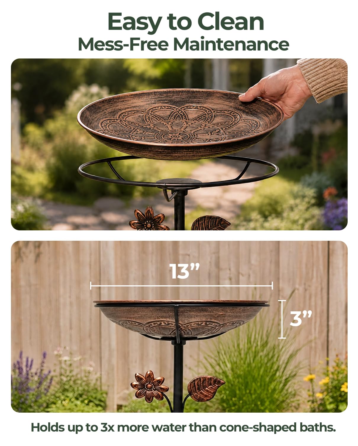 OUISJYER five-prong stake anchored in soil for strong wind resistance