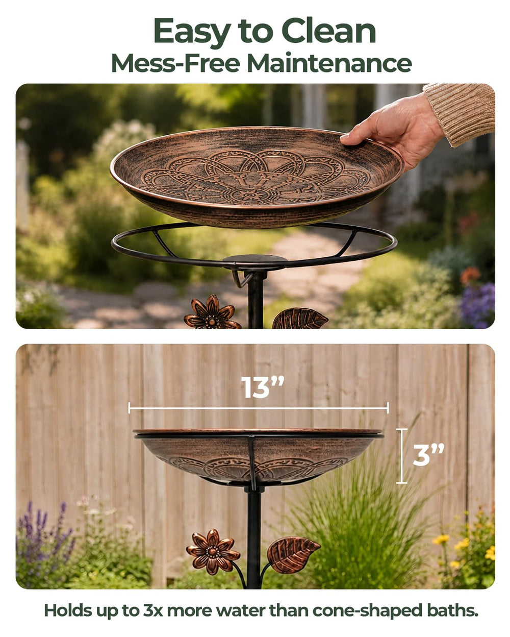 OUISJYER five-prong stake anchored in soil for strong wind resistance