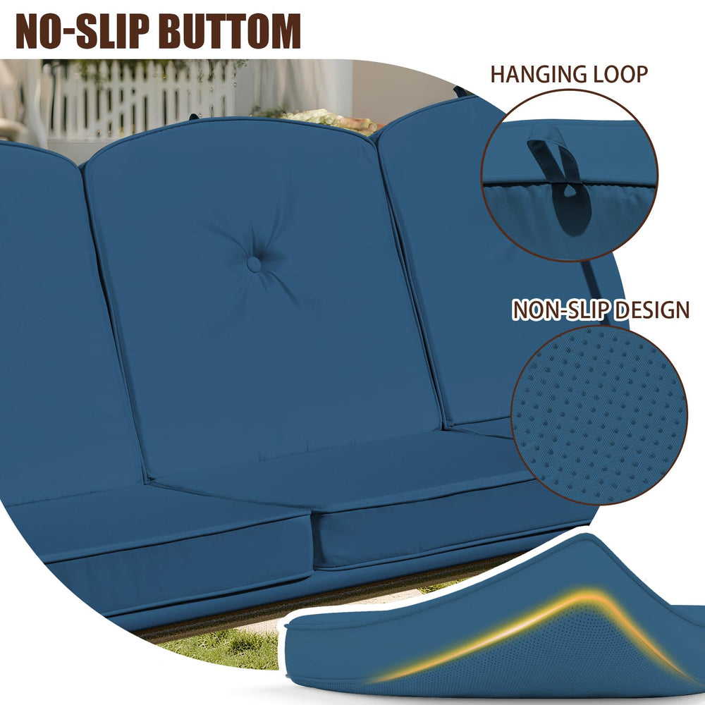 Oungelark side profile showing 3-inch cushion thickness and resilient 25D foam support