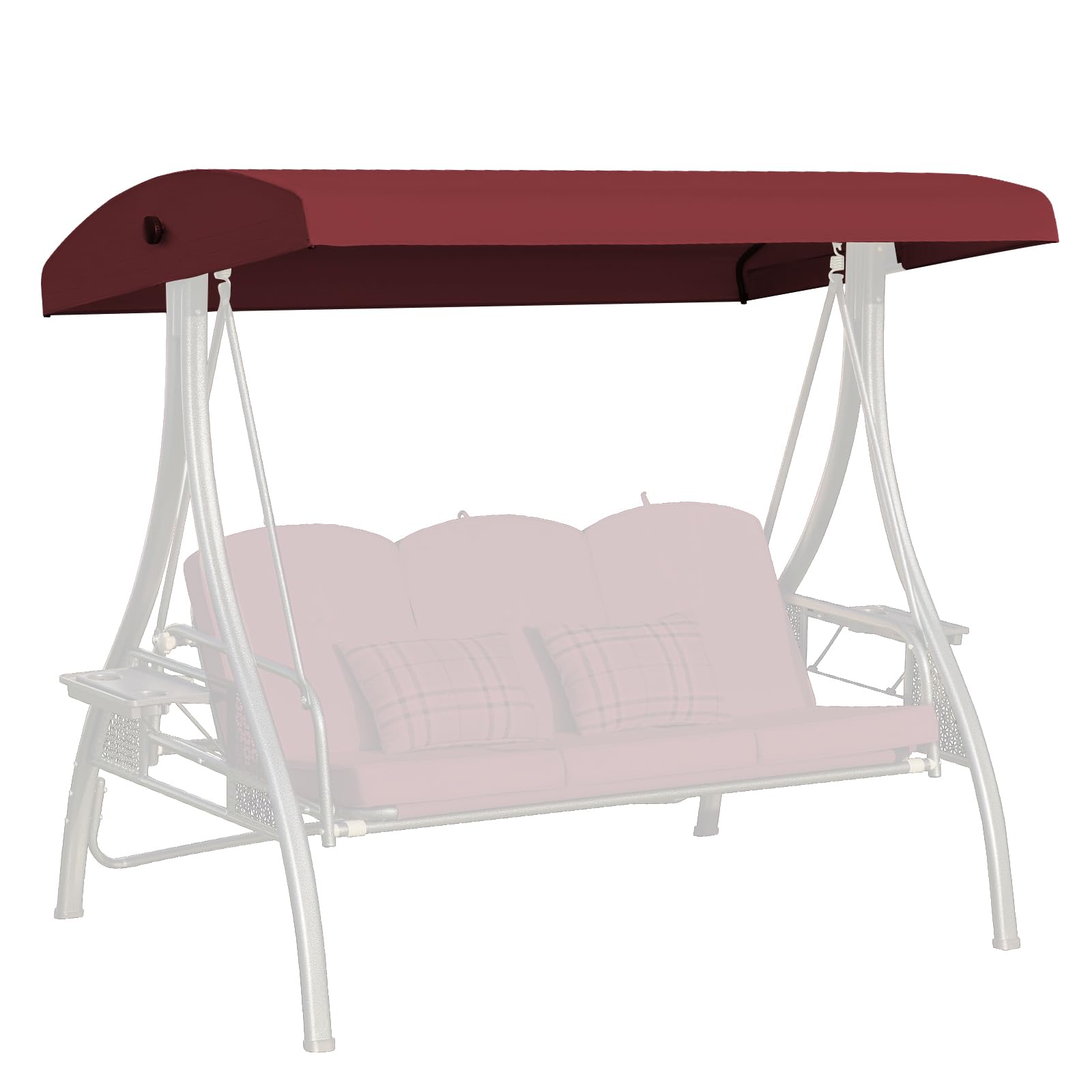 Oungelark front view canopy showing full coverage and color durability