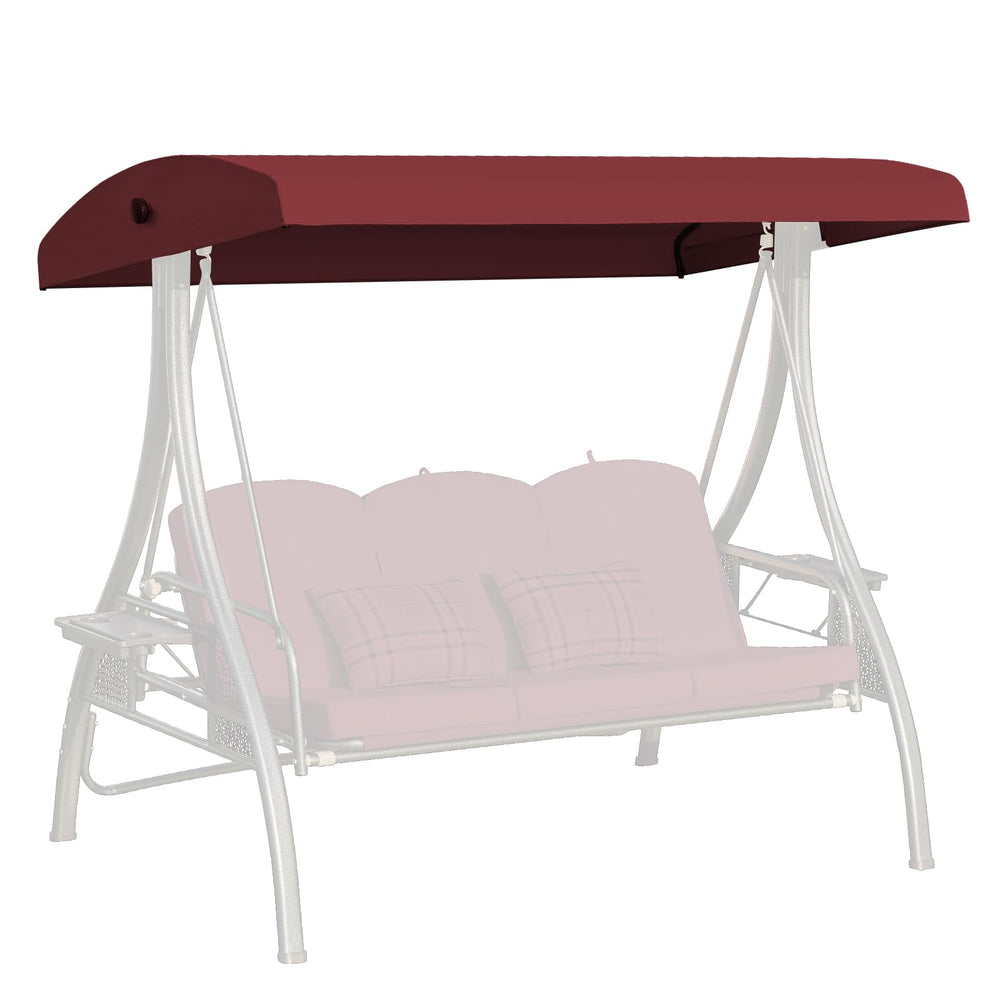 Oungelark front view canopy showing full coverage and color durability
