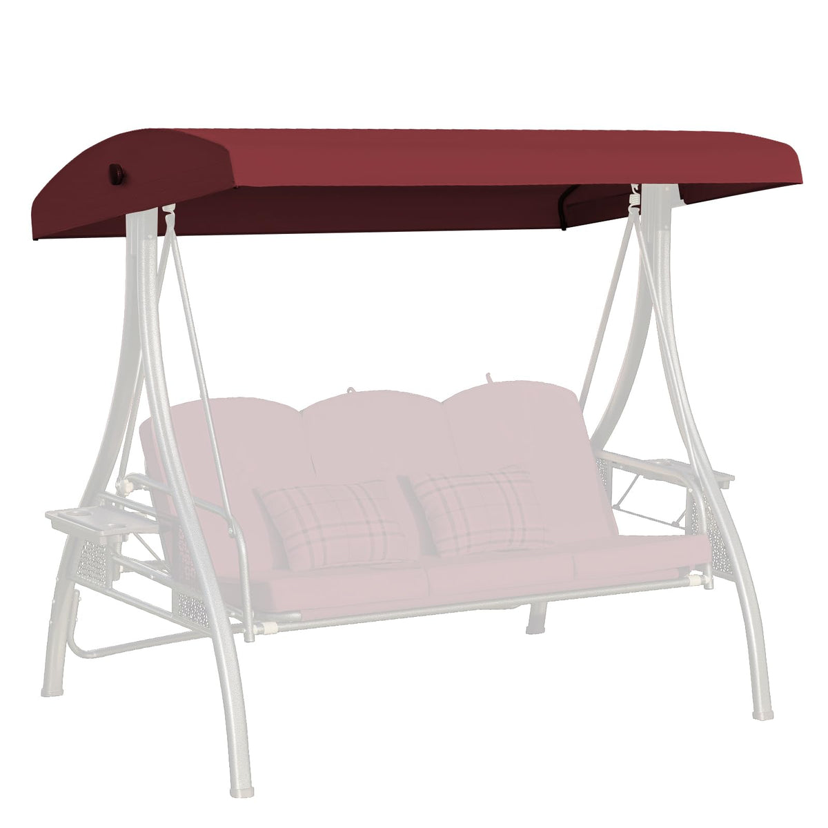 Oungelark front view canopy showing full coverage and color durability