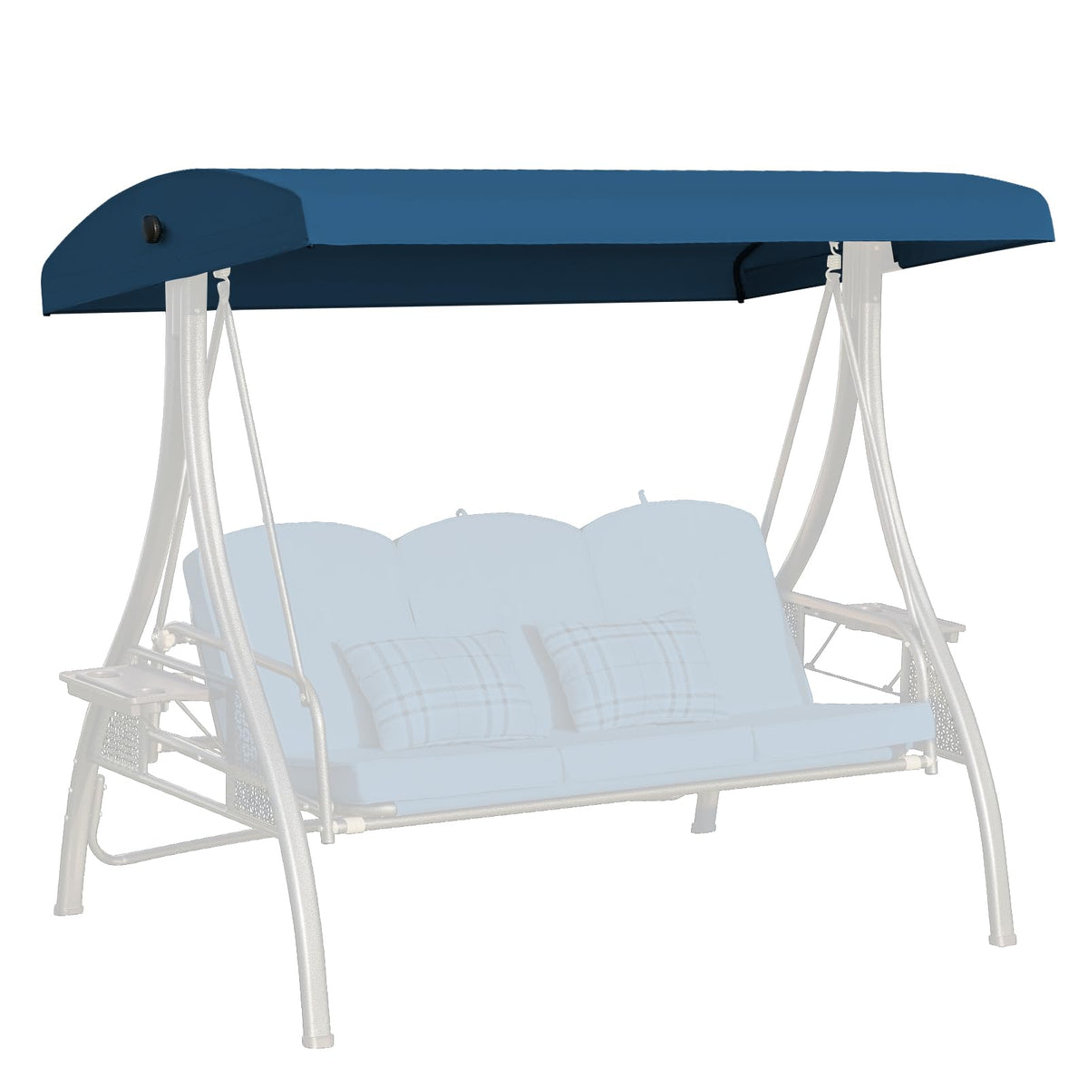 Oungelark front view canopy showing full coverage and curb appeal