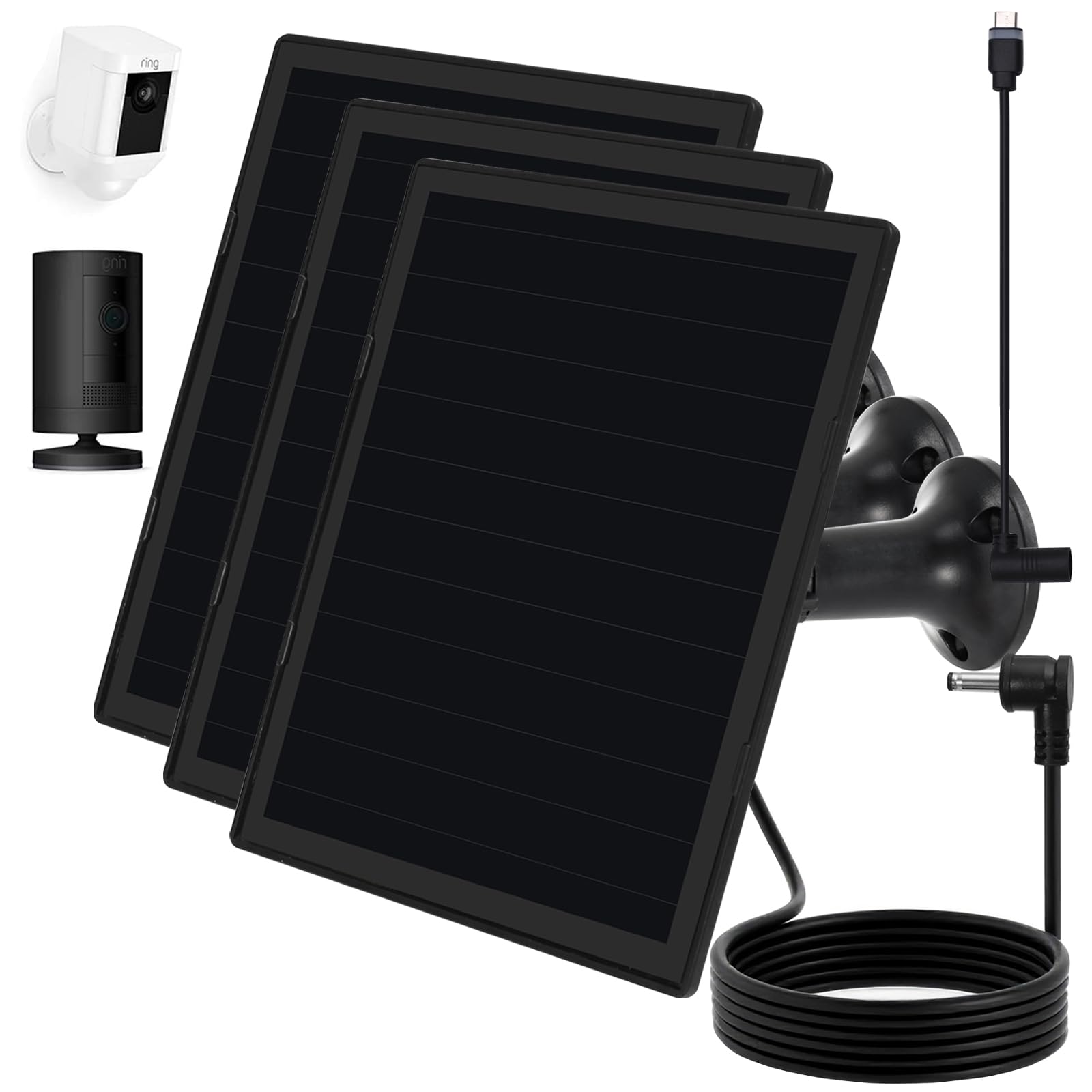 OuOudoit front view of solar panel mounted outdoors showing compact design and durability