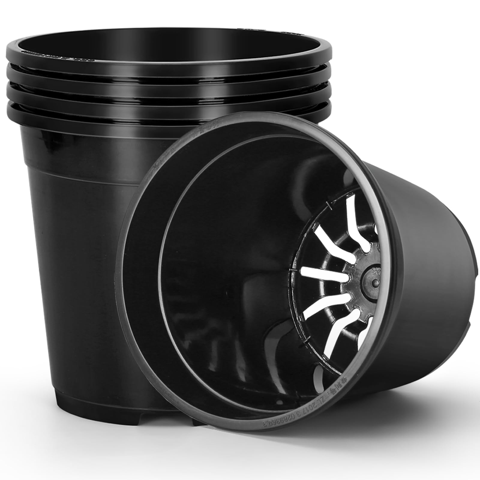 OUPSAUI front view of 3-gallon pot showing size and rim for easy handling