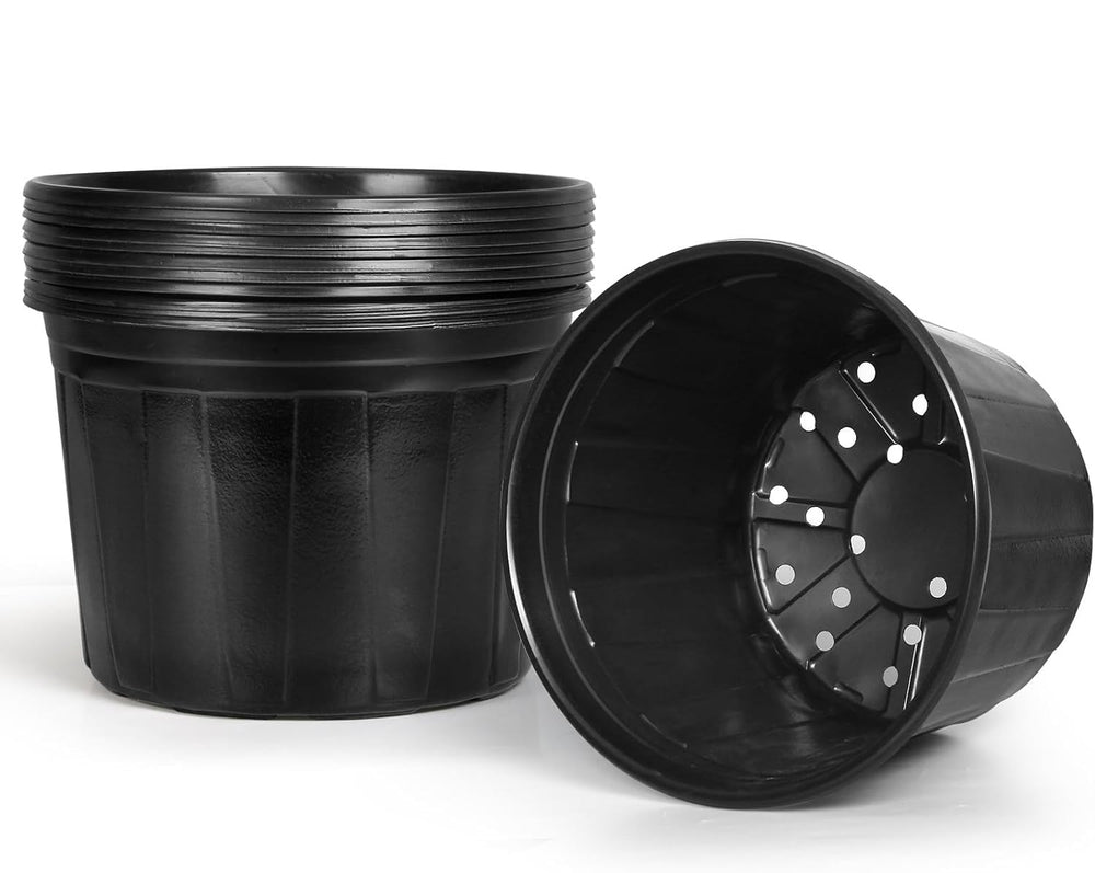 OUPSAUI front view of 7-gallon pot showing shape and roomy planting area for versatility