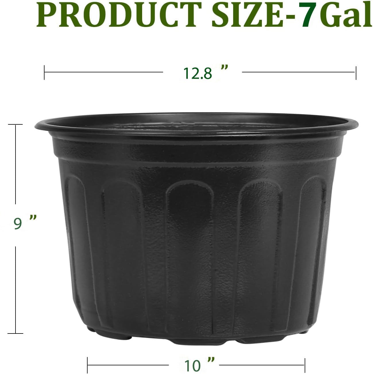 OUPSAUI planted 7-gallon pot on patio illustrating container use for vegetables and ornamentals