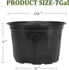 OUPSAUI planted 7-gallon pot on patio illustrating container use for vegetables and ornamentals