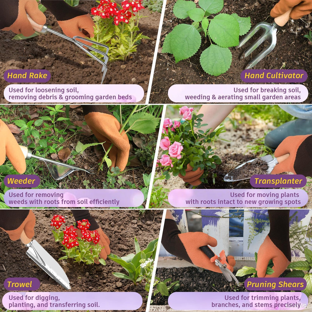 OUREST gloves and pruner being used, protect hands and simplify trimming