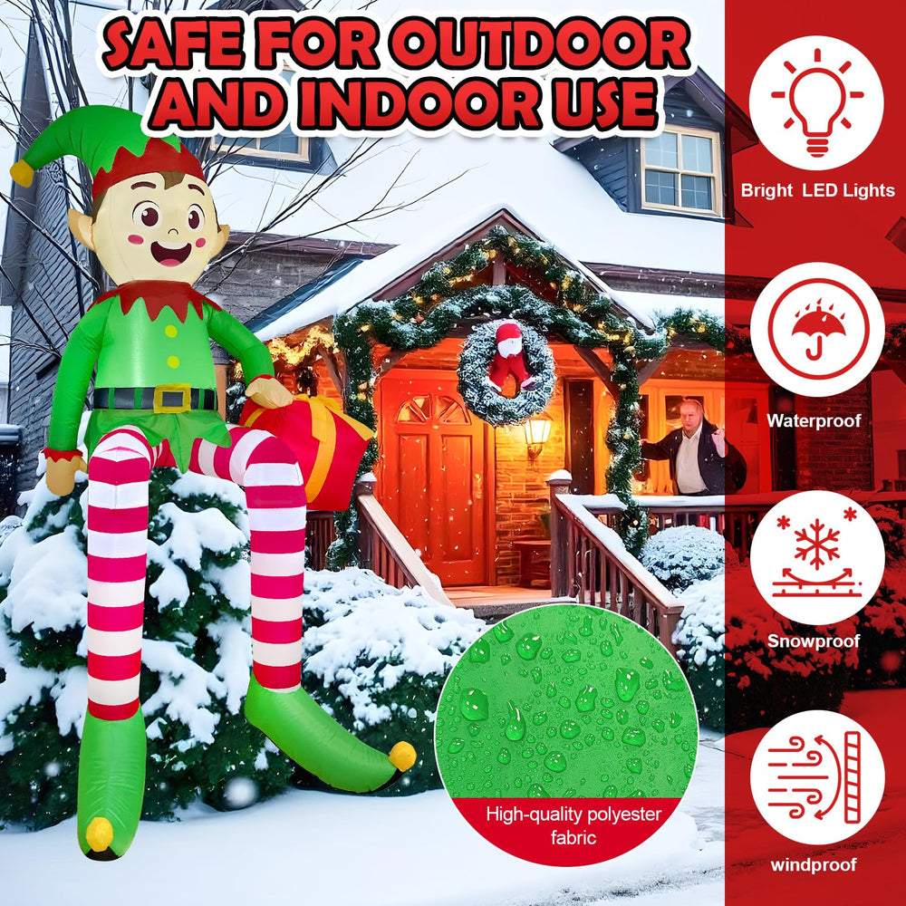 OurWarm packaged inflatable with blower, stakes, ropes for easy setup