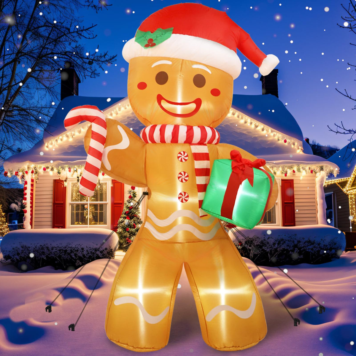 OurWarm gingerbread front view showing cheerful design and benefits for curb appeal