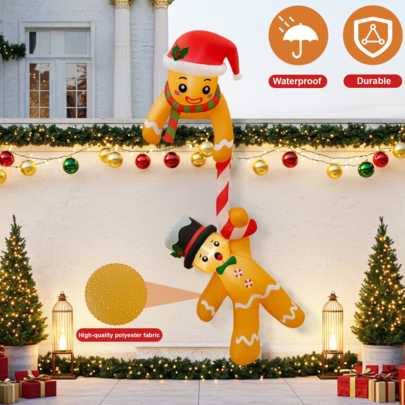 OurWarm LED lights glowing at night for energy-saving festive illumination