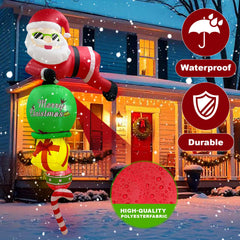 OurWarm LED illumination at night creating warm glowing holiday visibility