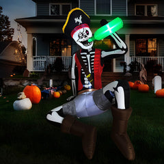 OurWarm pirate front view showing full figure and festive appeal