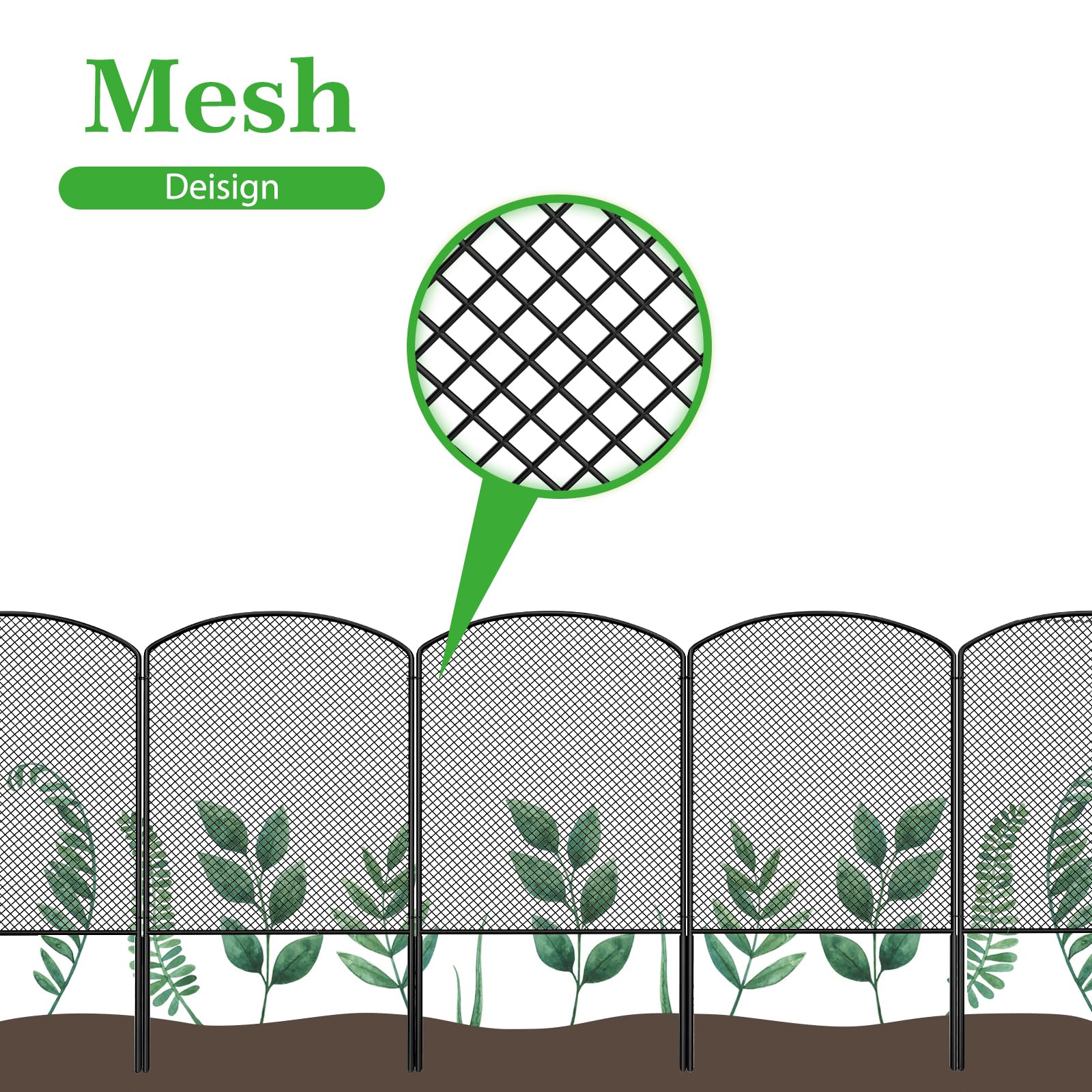 OUSHENG close-up of dense mesh and welded joints showing durable rustproof finish