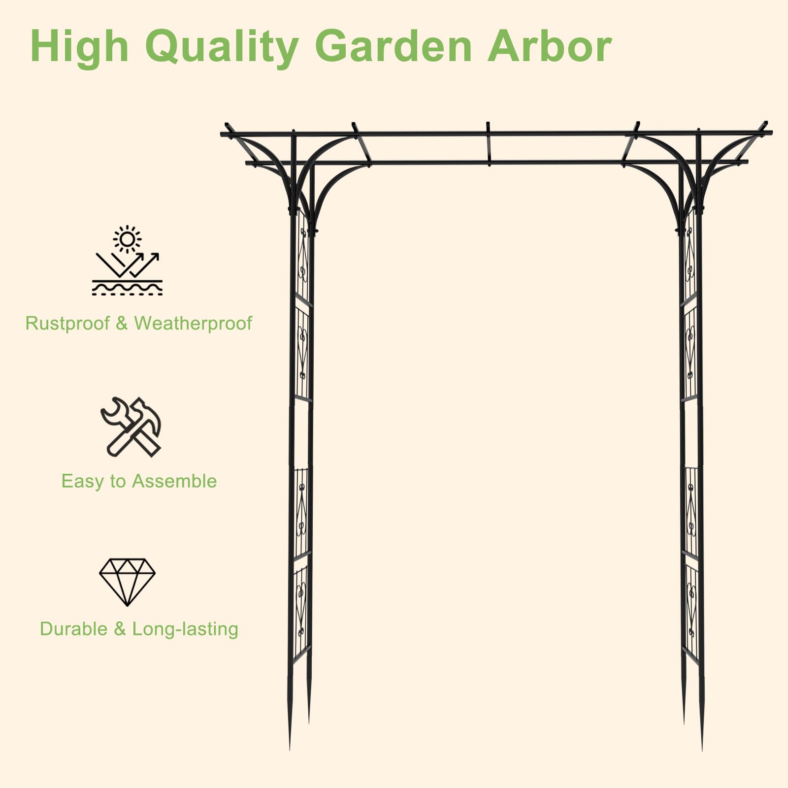 OUSHENG close-up weld and rustproof finish showing durable construction