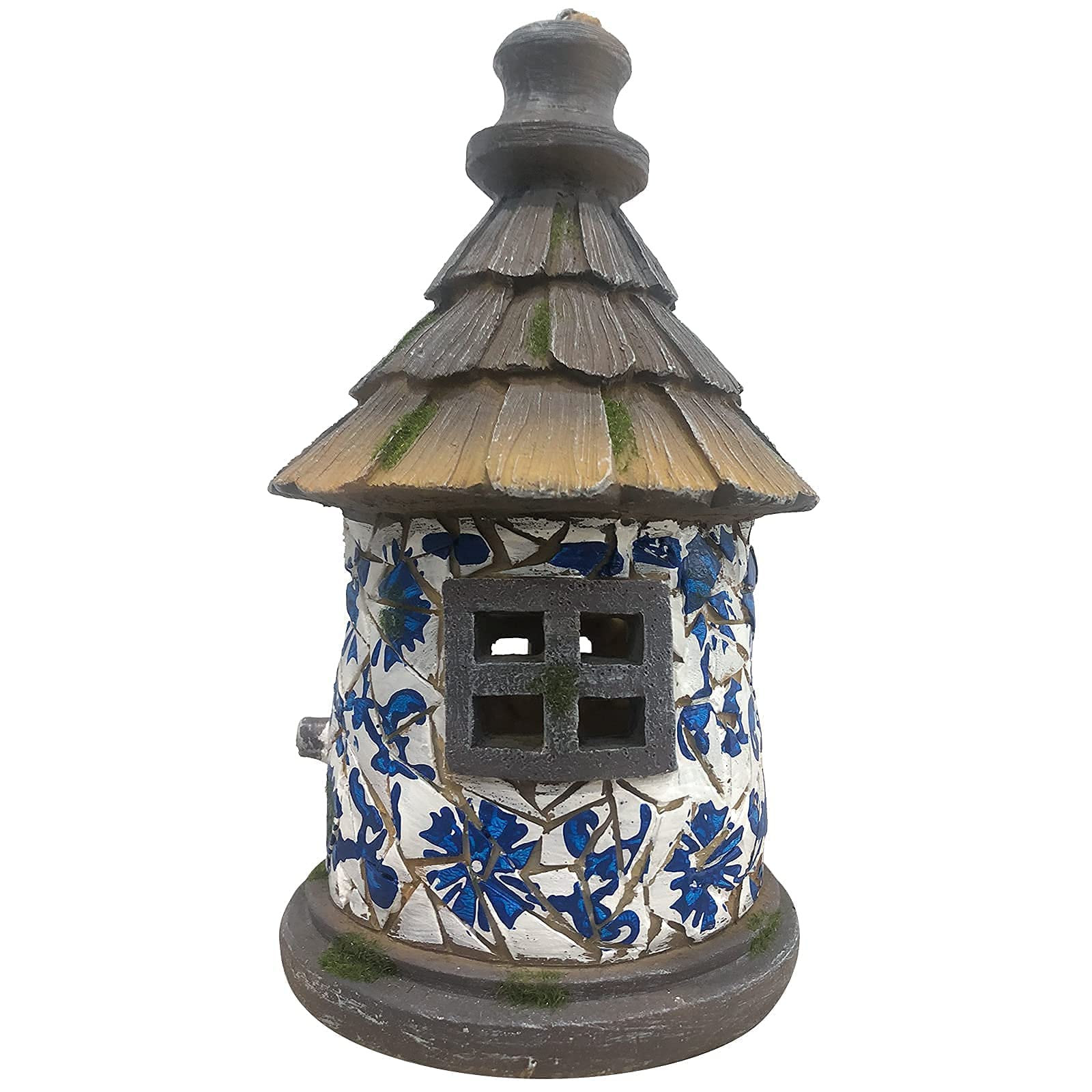 OUSHUAI mounted on a garden pole giving stable outdoor placement