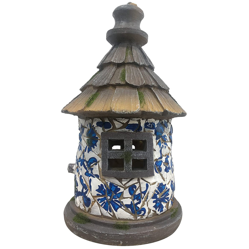 OUSHUAI mounted on a garden pole giving stable outdoor placement