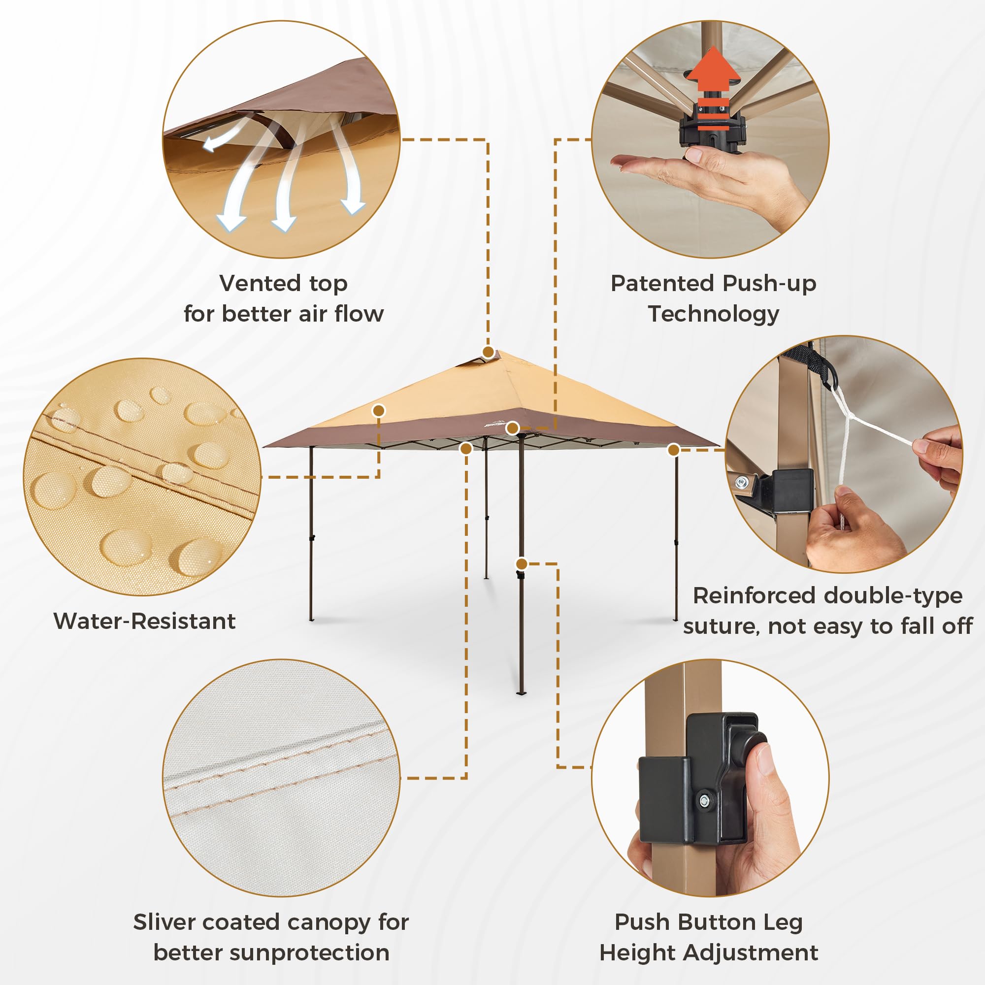 OUTDOOR LIVING SUNTIME canopy setup in use providing quick shelter benefit