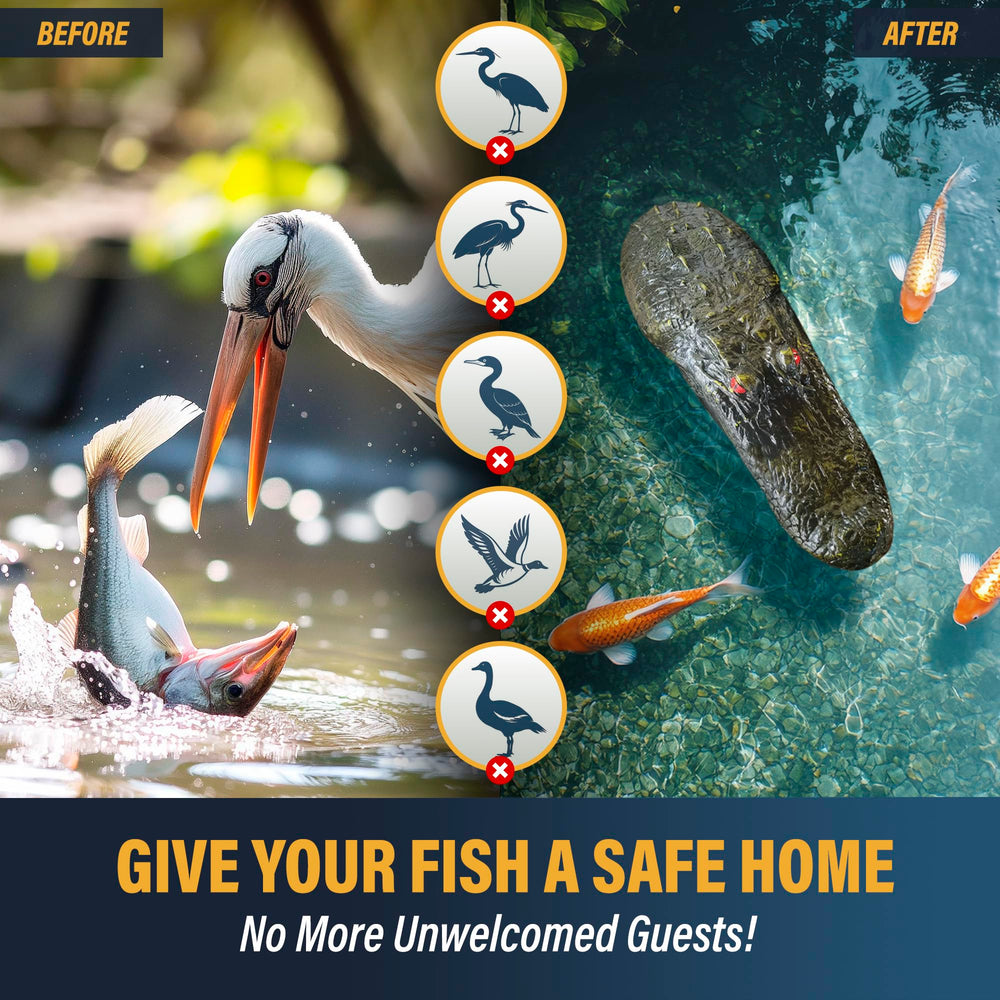 Outdoor Water Solutions alligator anchored above diffuser marking equipment location and aiding maintenance