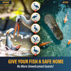 Outdoor Water Solutions alligator anchored above diffuser marking equipment location and aiding maintenance