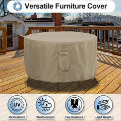 OutdoorLines adjustable buckles and drawcords securing cover against wind