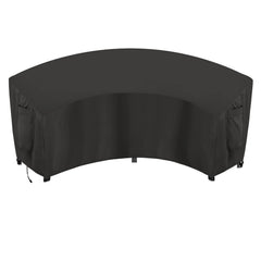OutdoorLines front view of curved cover showing full protection and clean look