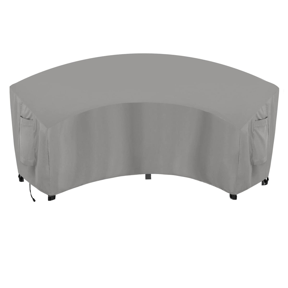 OutdoorLines front view showing fitted curved sectional protection and neat coverage