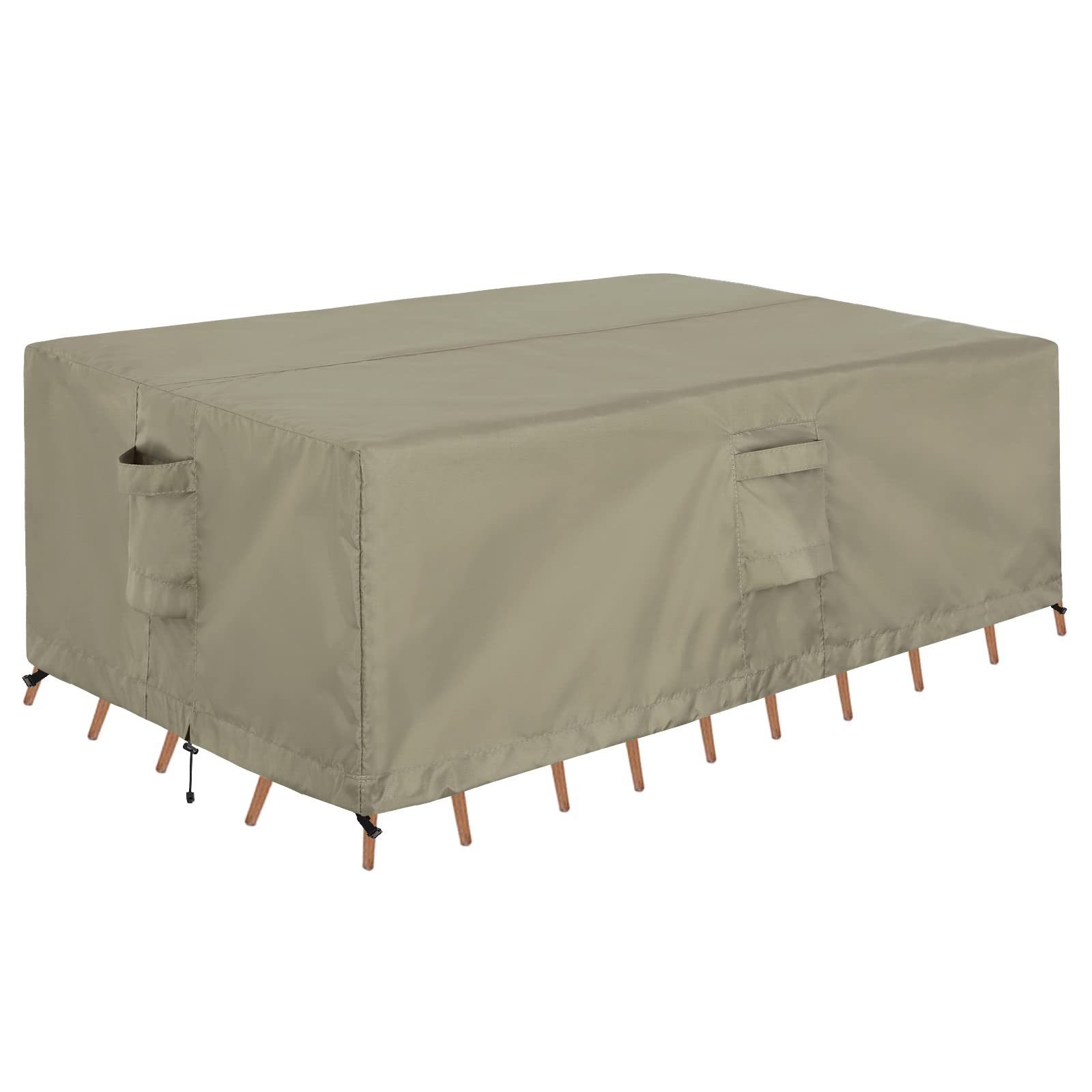 OutdoorLines front view of rectangular cover showing full protection and neat fit