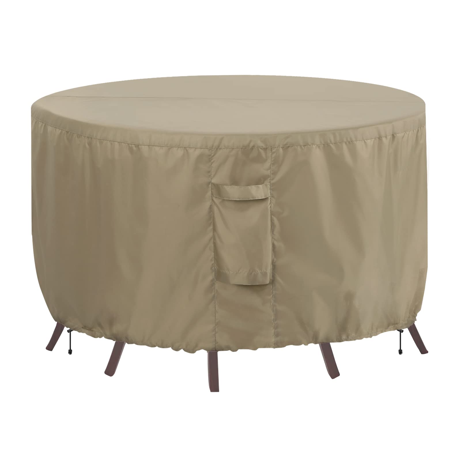 OutdoorLines front view of round cover showing full waterproof protection